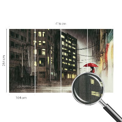 Detská fototapeta Daždivé mesto