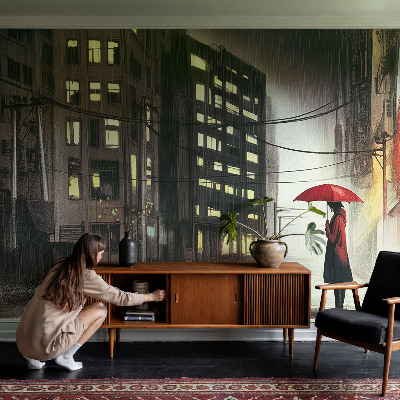 Detská fototapeta Daždivé mesto