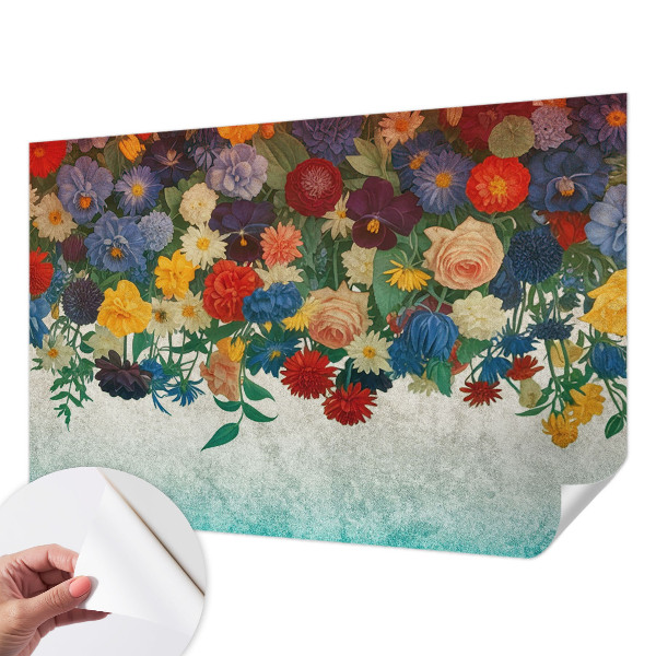 Fotografická tapeta samolepiaca Farebné kvety