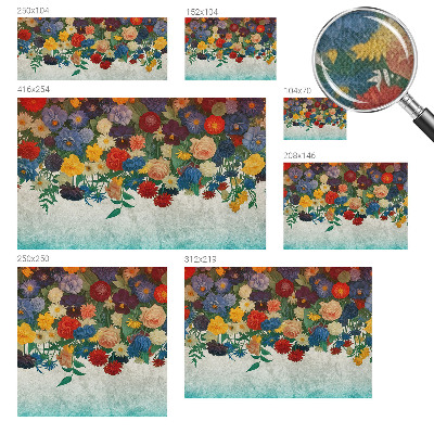 Fotografická tapeta samolepiaca Farebné kvety