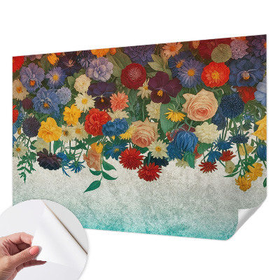 Fotografická tapeta samolepiaca Farebné kvety