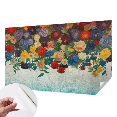 Fotografická tapeta samolepiaca Farebné kvety