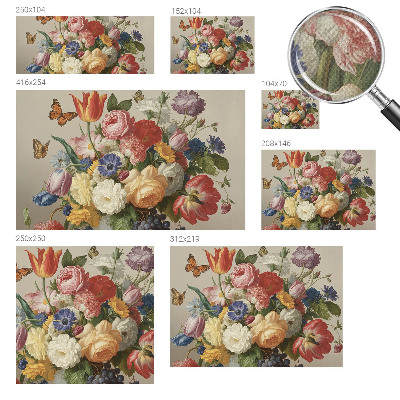 Samolepiaca fototapeta do spálne Kvety a motýle