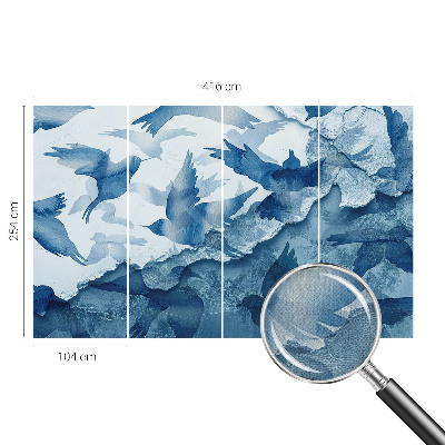 3D fototapeta Dynamické vtáky