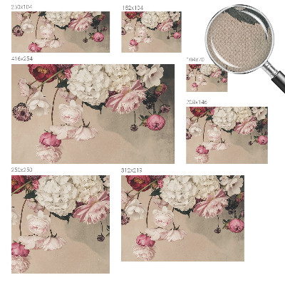 Samolepiaca fototapeta do detskej izby Romantické kvety