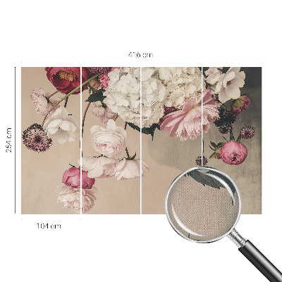 Samolepiaca fototapeta do detskej izby Romantické kvety