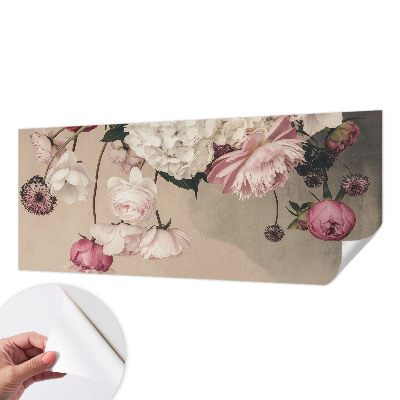 Samolepiaca fototapeta do detskej izby Romantické kvety