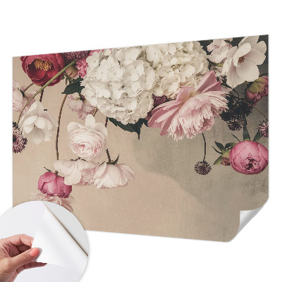 Samolepiaca fototapeta do detskej izby Romantické kvety