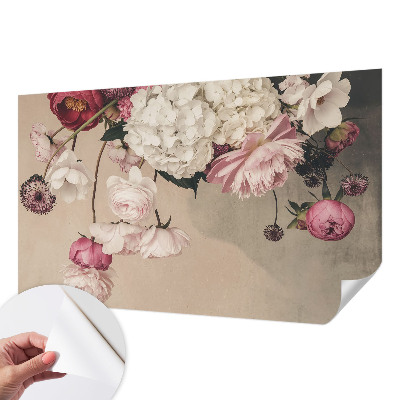 Samolepiaca fototapeta do detskej izby Romantické kvety