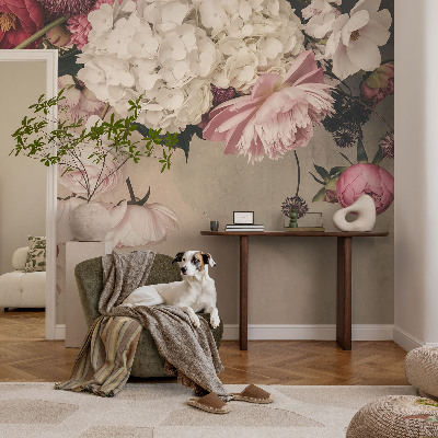 Samolepiaca fototapeta do detskej izby Romantické kvety