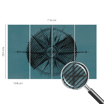 3D tapeta Námorný kompas