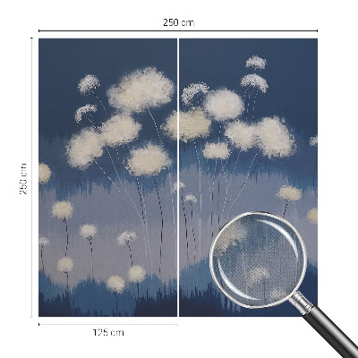 3D tapeta na stenu Biele púpavy