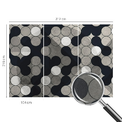 Fotografická tapeta do detskej izby Geometrické kruhy