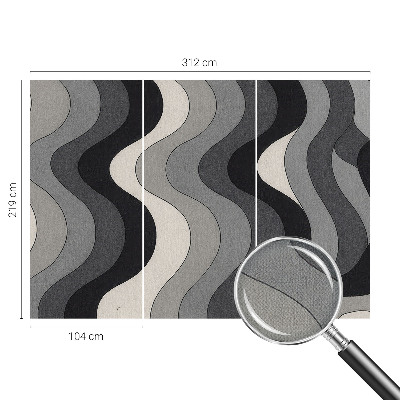 Tapeta do detskej izby Sivé vlny