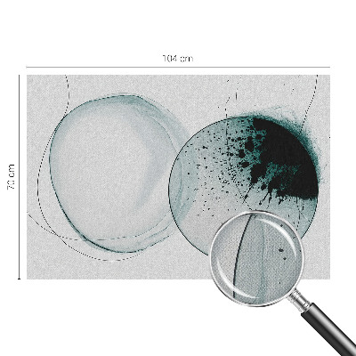 Moderná tapeta na stenu Zelené kruhy