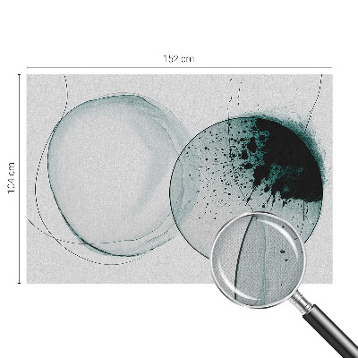 Moderná tapeta na stenu Zelené kruhy