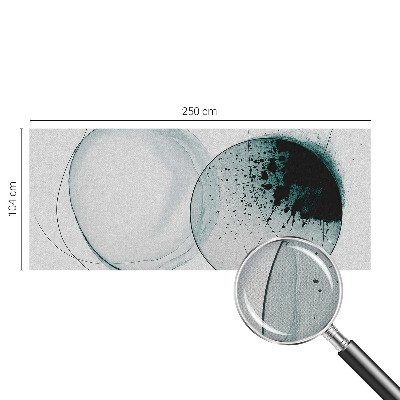 Moderná tapeta na stenu Zelené kruhy