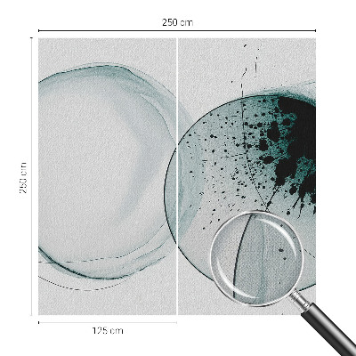 Moderná tapeta na stenu Zelené kruhy