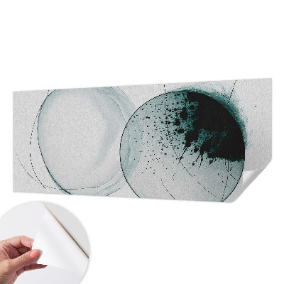 Moderná tapeta na stenu Zelené kruhy