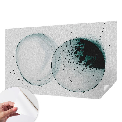 Moderná tapeta na stenu Zelené kruhy