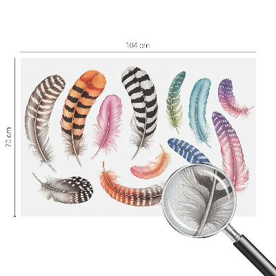 Tapety na stenu samolepiace Pastelové pierka