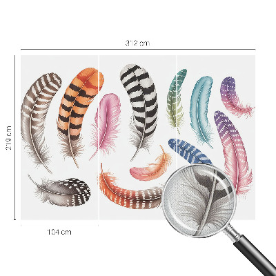 Tapety na stenu samolepiace Pastelové pierka