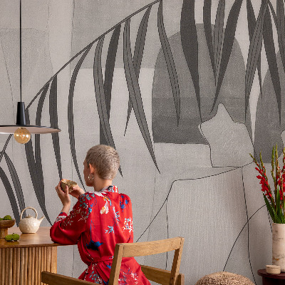 Samolepiaca fototapeta do obývačky Abstraktná palma