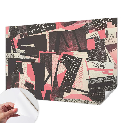 Samolepiaca fototapeta do spálne Geometrická koláž