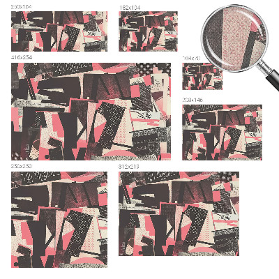 Samolepiaca fototapeta do spálne Geometrická koláž