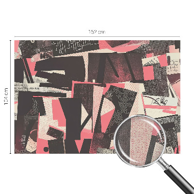 Samolepiaca fototapeta do spálne Geometrická koláž