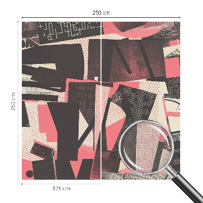 Samolepiaca fototapeta do spálne Geometrická koláž