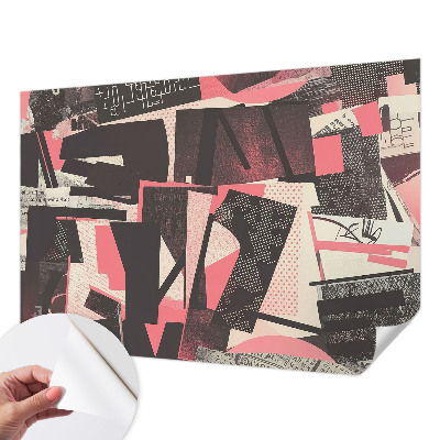 Samolepiaca fototapeta do spálne Geometrická koláž