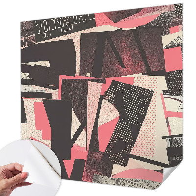 Samolepiaca fototapeta do spálne Geometrická koláž