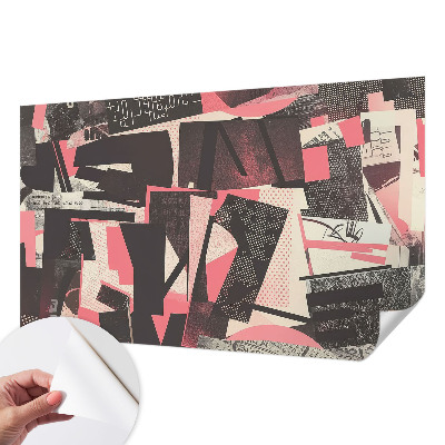 Samolepiaca fototapeta do spálne Geometrická koláž