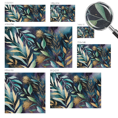 Tapeta do obývačky Botanické listy