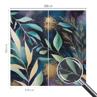 Tapeta do obývačky Botanické listy