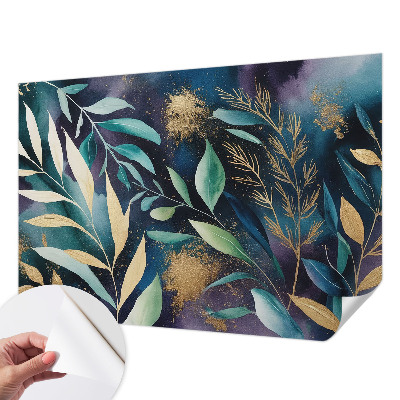 Tapeta do obývačky Botanické listy