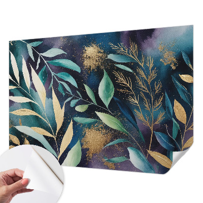 Tapeta do obývačky Botanické listy