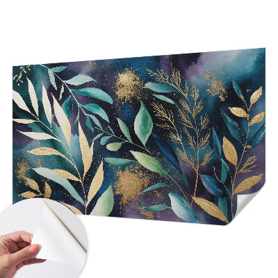 Tapeta do obývačky Botanické listy