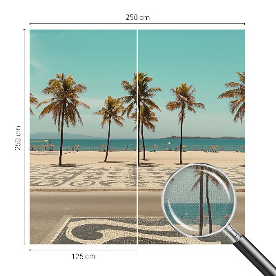 Tapety na stenu samolepiace Pláž s palmami