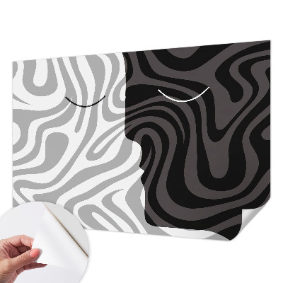 Samolepiaca fototapeta do obývačky Abstraktné tváre