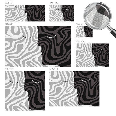 Samolepiaca fototapeta do obývačky Abstraktné tváre