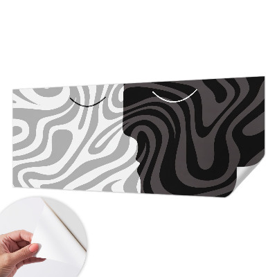 Samolepiaca fototapeta do obývačky Abstraktné tváre