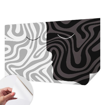 Samolepiaca fototapeta do obývačky Abstraktné tváre