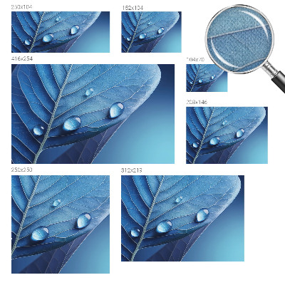 Fotografická tapeta do detskej izby Modrý list