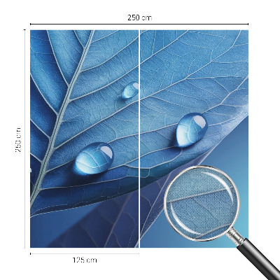 Fotografická tapeta do detskej izby Modrý list