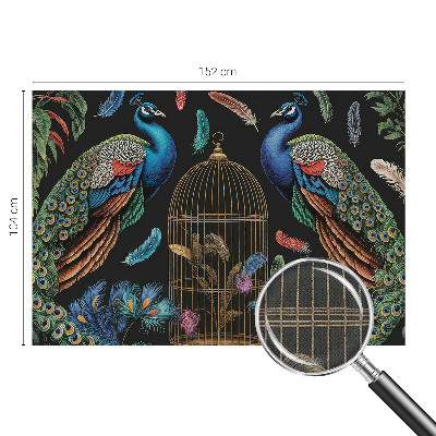 Samolepiaca fototapeta do spálne Exotické pávy