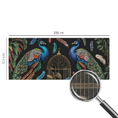 Samolepiaca fototapeta do spálne Exotické pávy