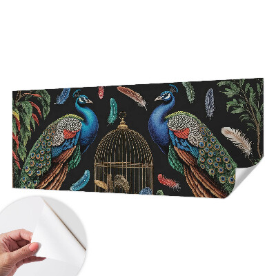 Samolepiaca fototapeta do spálne Exotické pávy