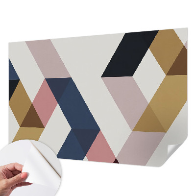 Samolepiaca fototapeta do obývačky Farebné kosoštvorce